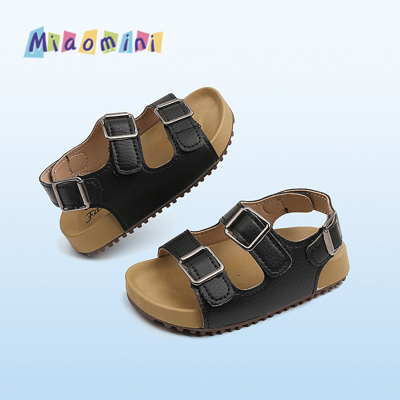 Kids' birkenstock sandals - new summer collection: soft-soled, open-toe beach sandals for boys and girls, breathable and non-slip, ages 1-6