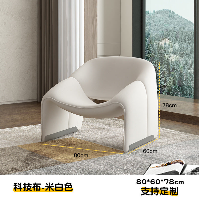 Nordic single sofa chair plaid crab chair small round table accessible luxurycasual casual chair modern creative popular single chair