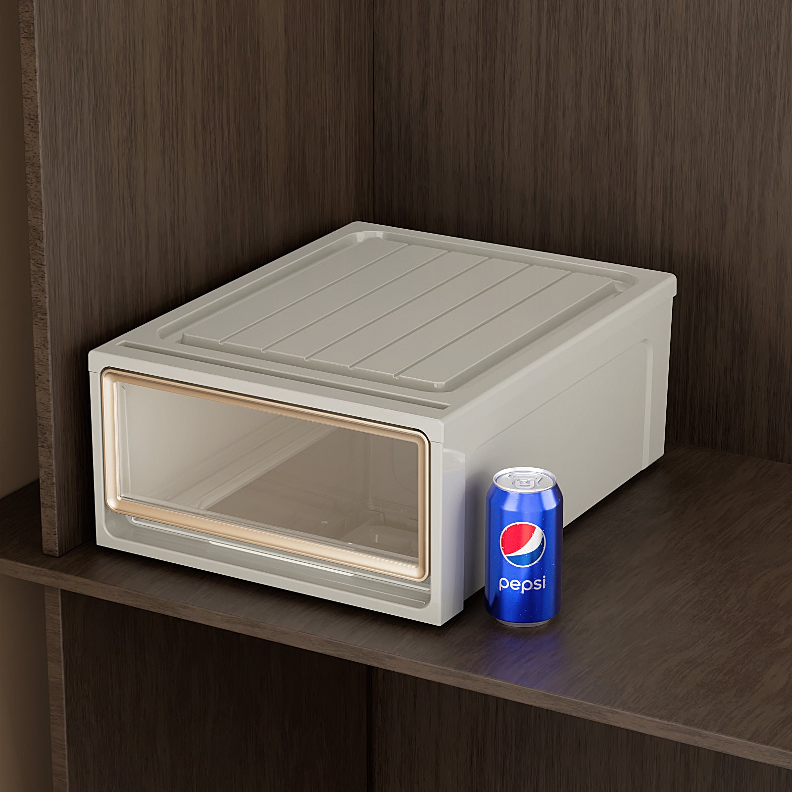 Storage Box Drawer Storage Box Household Wardrobe Clothing Pants Underwear Organizing Box Transparent Plastic Storage Cabinet
