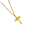 [titanium steel] cross-border popular european and american internet celebrity cross necklace, accessible luxury personalized sweater chain, niche design necklace