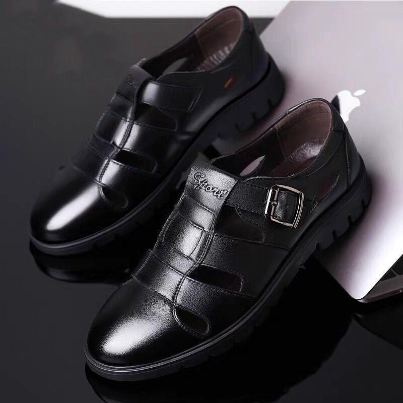 【military-grade leather shoes - premium quality】100% full grain cowhide leather, clearance sale! soft sole leather shoes for men, perfect for casual and business wear
