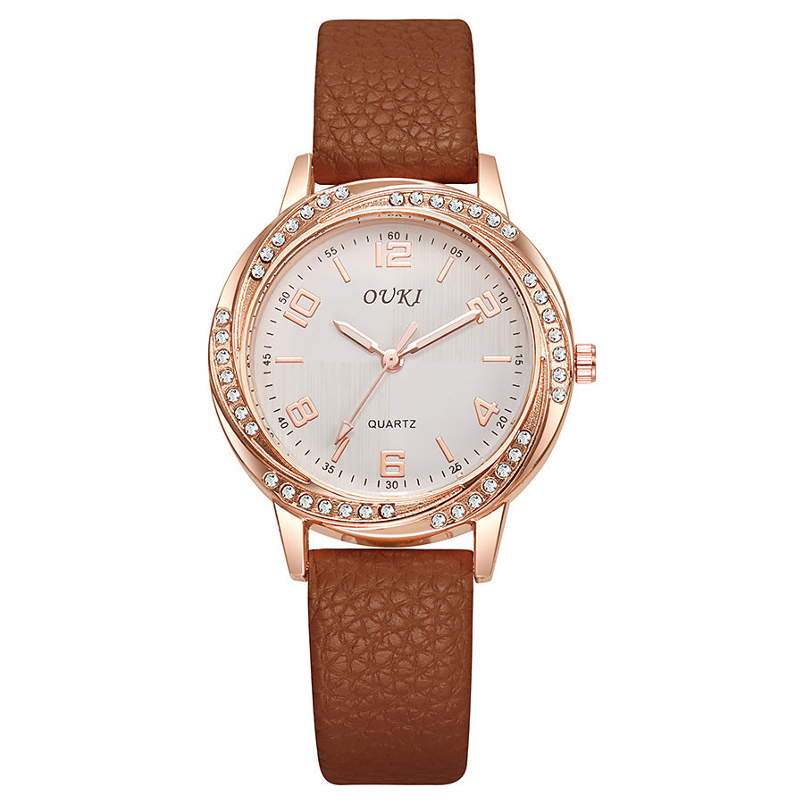 New fashion women's quartz watch - student casual decorative watch with rhinestone case - ladies' watch wholesale