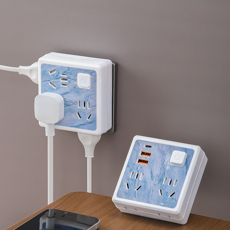 86-type slim converter socket multifunctional wireless extension strip panel usb fast charging multi-outlet cute plug