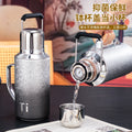 High-end titanium-coated machine cover retro thermal insulation tea cup health-preserving high-value titanium cup business gift box set gift water