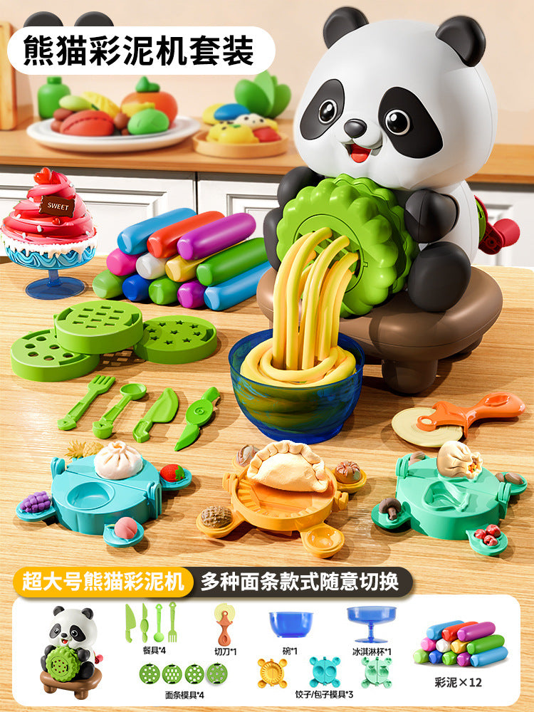 Kids' play dough noodle maker - pretend play dough food grade - super light clay toy for boys and girls - birthday gift