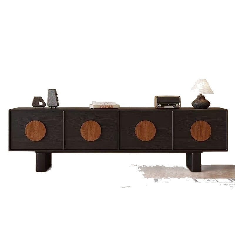Tv cabinet solid wood floor-standing tv cabinet coffee table new chinoiserie long cabinet living room for homeaccessible luxury storage cabinet