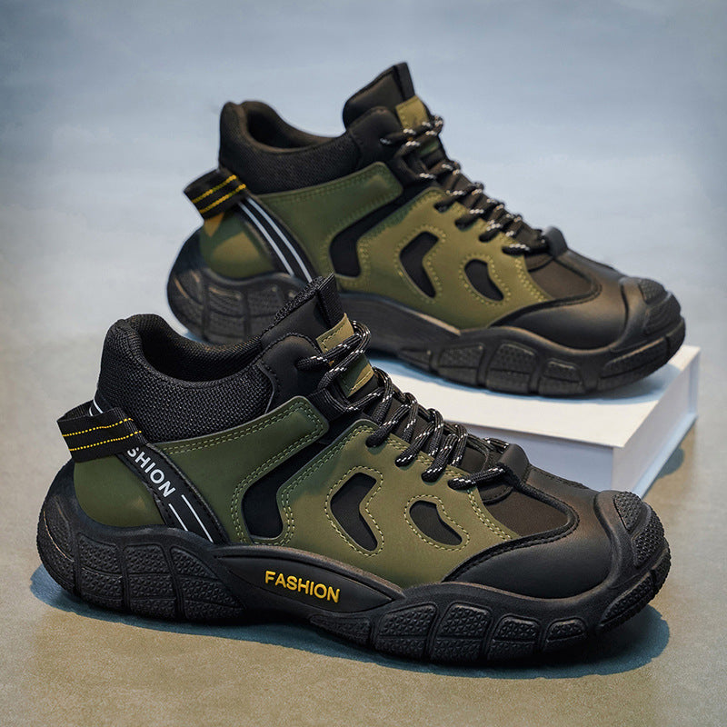 Men's shoes 2026 new spring versatile casual outdoor hiking shoes wear-resistant breathable sports workwear safety shoes for men