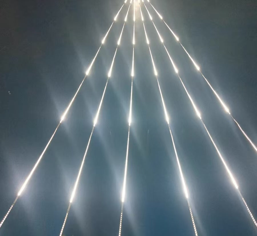 Led chasing light running water lamp with 24vfor home wedding popular corridor living room ceiling meteor shower lamp with marquee lamp