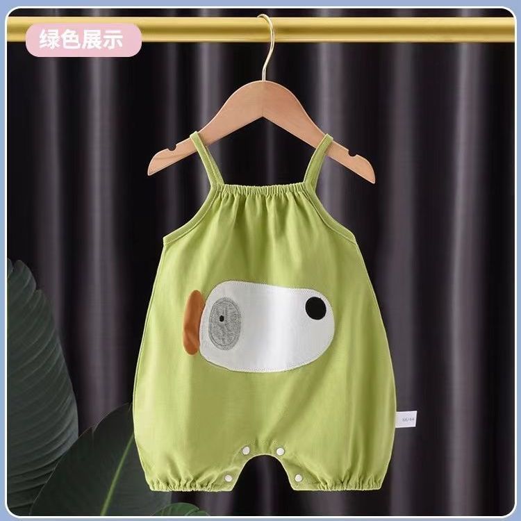 Newborn & infant summer sleeveless romper - cute & stylish baby jumpsuit for lounging & outings