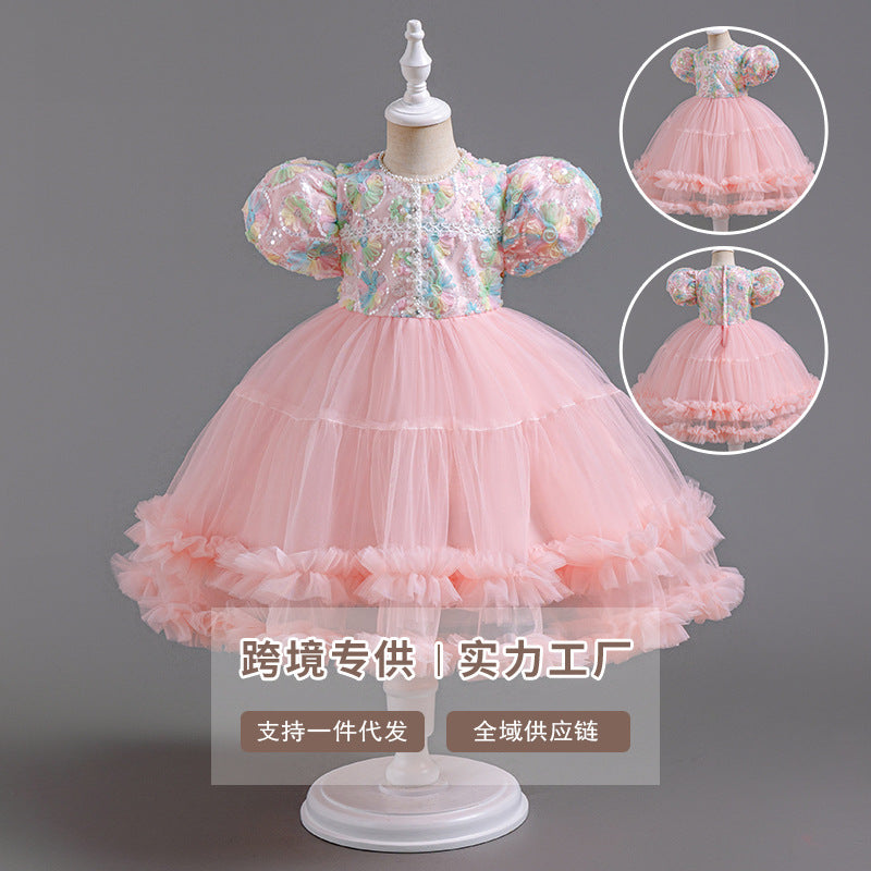 exclusive children's clothing for baby girls, first birthday, flower girl dress, girl's piano tutu skirt, infant and children's princess dress