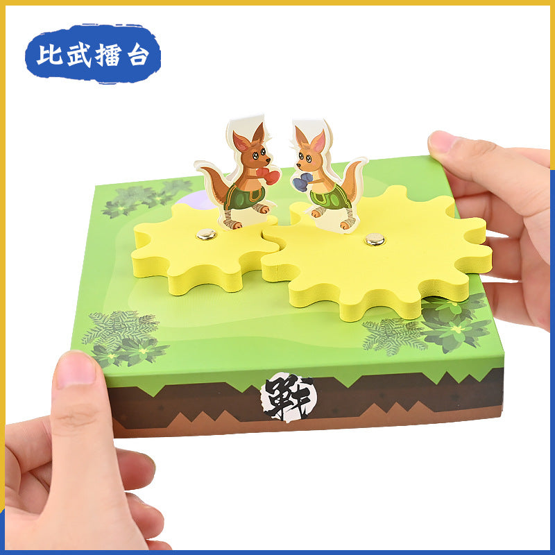 Technology small production competition arena kangaroo gear set kindergarten DIY handmade puzzle steam teaching aids interest