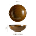 9.5inch pointed bowl-brown