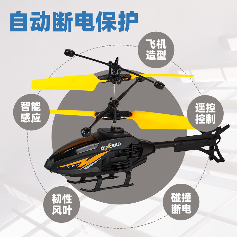 apache remote control airplane - kids' gesture sensing hovering helicopter - durable, rechargeable flying toy