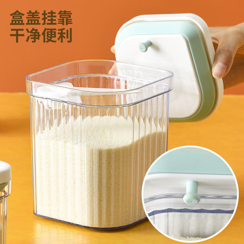 Press the milk powder can, rice flour box, sealed can, light-proof and moisture-proof milk powder box, portable outing packaging box, rice flour storage can