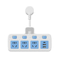 For home office pure copper short line conversion socket usb night light independent switch multifunctional one-to-multiple hole plug