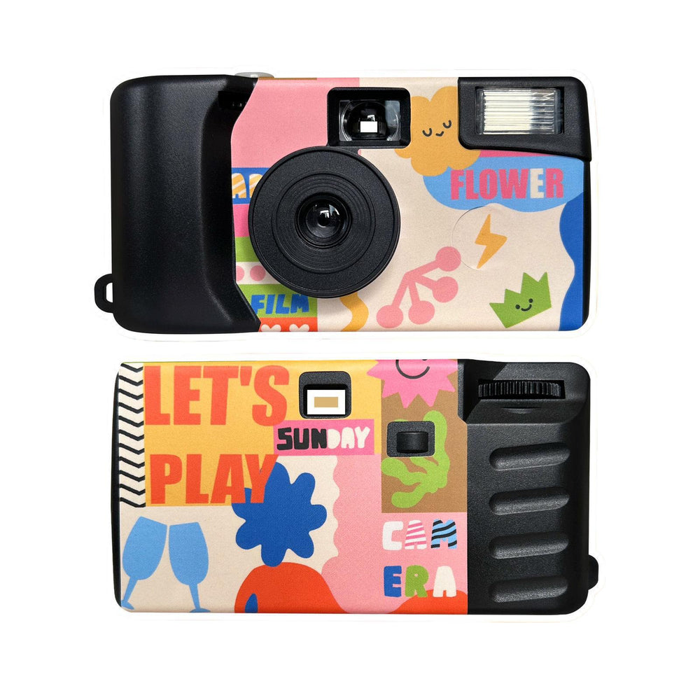 Happy dopamine disposable film camera - retro color film camera - birthday gift - beginner's kit for students