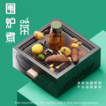 Stove for making tea by the stove, small square stove, outdoor camping barbecue stove, japanese charcoal stove, indoor barbecue stove