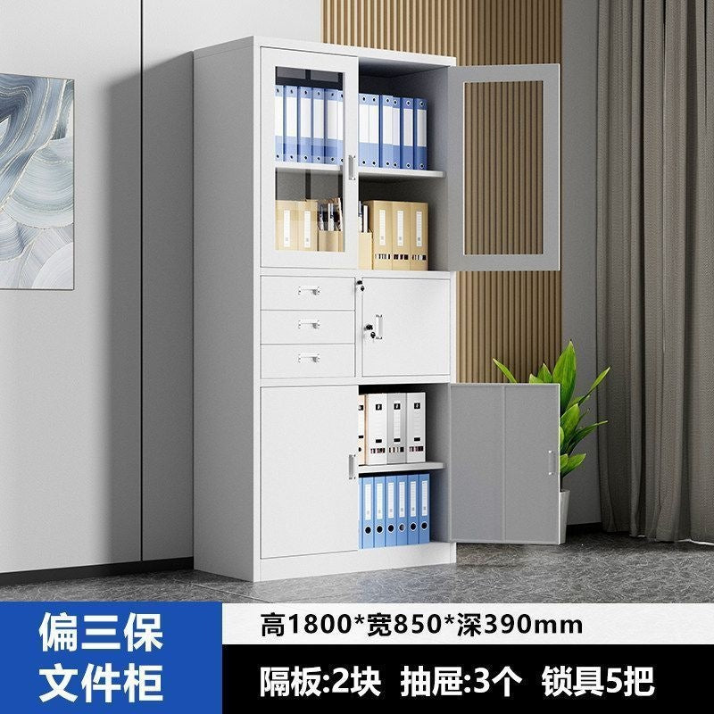 Filing cabinet office data cabinet voucher file cabinet with lock steel employee dormitory storage locker