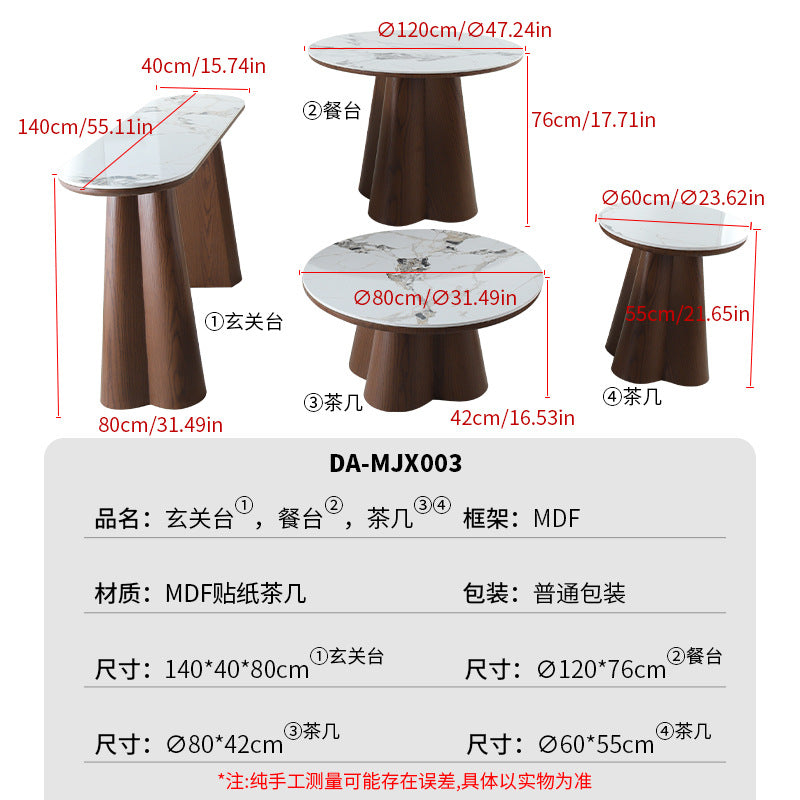 Customized slate dining table retrocasualfor home dining table mdf sticker export cross-border rectangular dining table