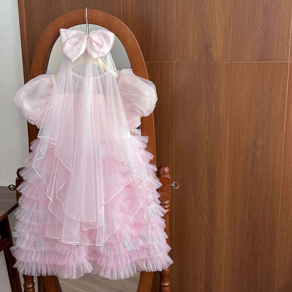 Girls' princess dress - new summer  collection: stylish pearl cake dress for baby girls, perfect birthday gown, toddler dress