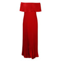 spring new arrival: sexy off-the-shoulder pleated evening gown - european & american style women's dress for cross-border e-commerce