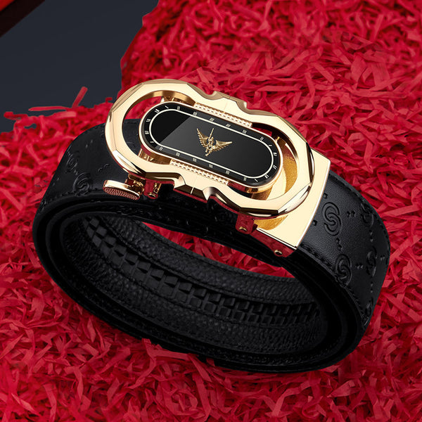 Emperor Paul Belt Men's Premium Leather Belt Soft Automatic Buckle Belt Men's Business Belt Men's Wholesale