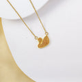 [copper inlaid with zirconium] necklace for women cross-border gemstone swan pendant niche high-end electroplated clavicle chain jewelry wholesale
