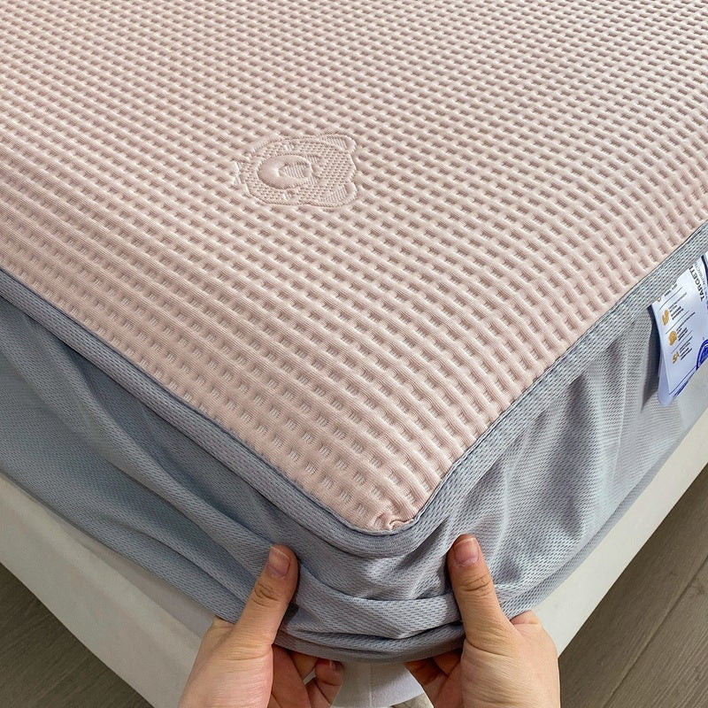 Summer Class A Maternal and Infant Grade Waffle Cool Cold Bean Sheet Mat Foldable Washing Sheet Air Conditioning Soft Mat