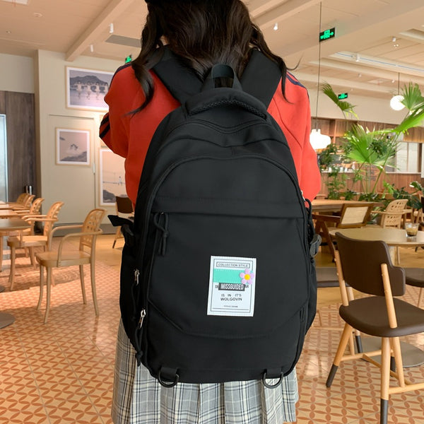 Travel backpack casual backpack trendy student schoolbag easy to store shopping large capacity backpack wholesale