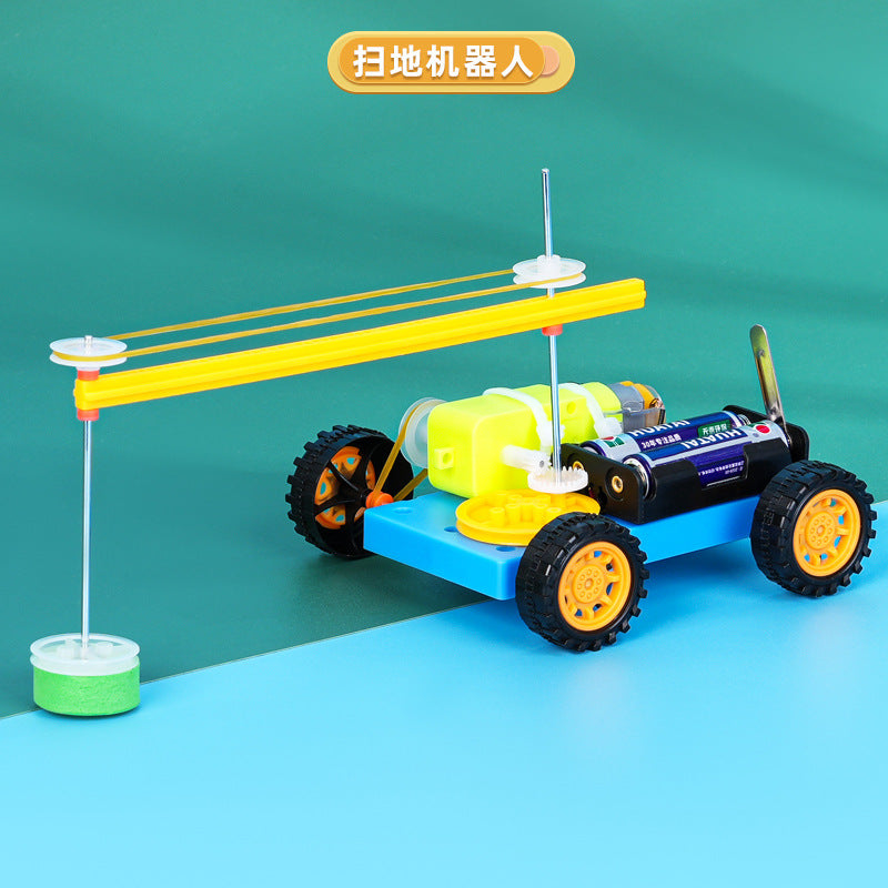 Sweeping robot, technology small production invention puzzle primary school students handmade DIY science experiment material package