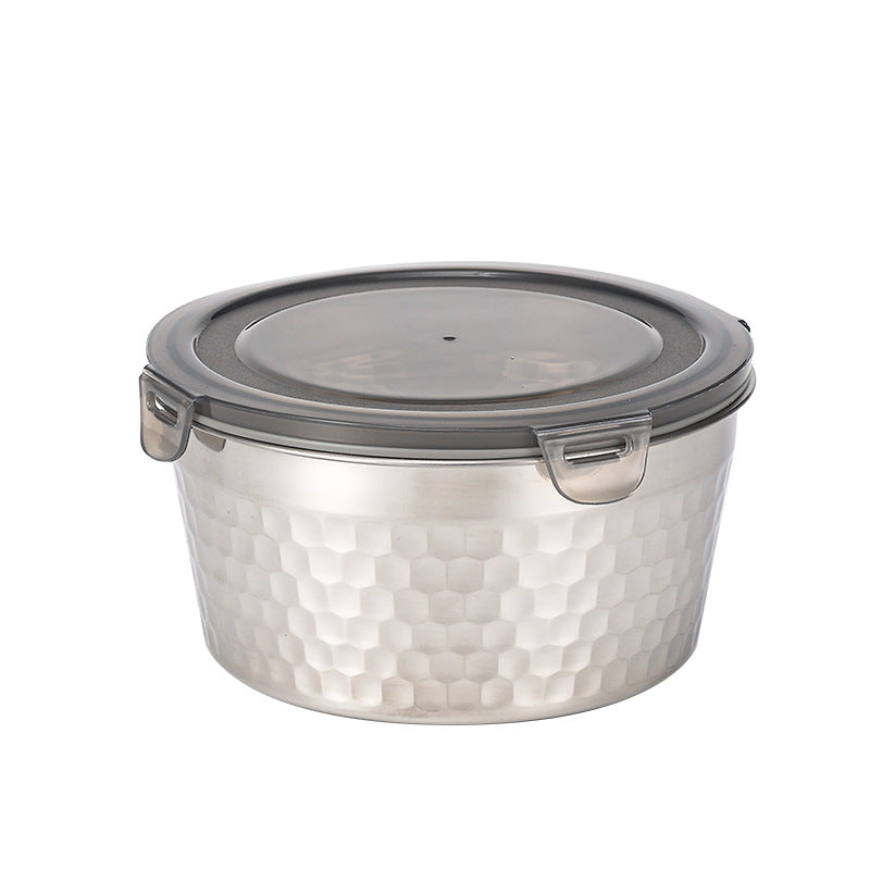 304 stainless steel crisper lunch box sealed refrigerator refrigerated storage box camping style sealed lunch box