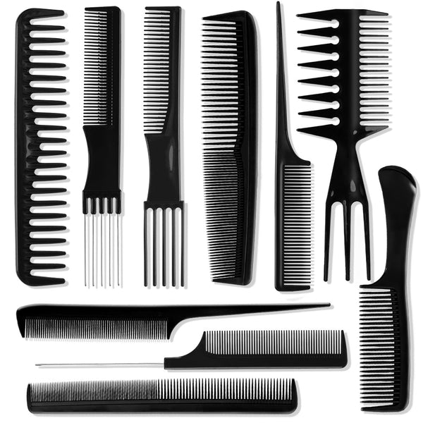 High-quality comb ten-piece set  spot, barber cut hair comb portable flat comb plastic hair comb
