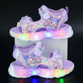 Kuromi girls' sandals - new  summer collection: light-up princess sandals for kids, stylish baby beach slippers for girls