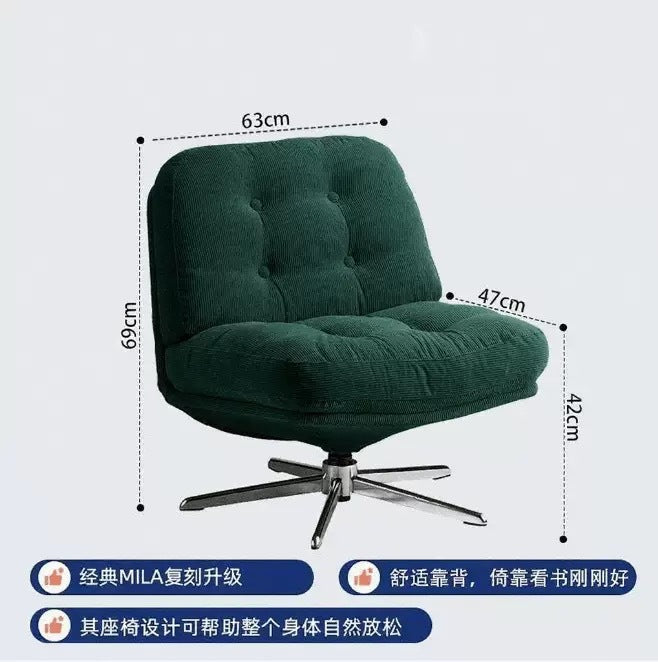 Factory direct light luxury chidori grids iron single sofa chair popular chair back chair small balcony lazy sofa