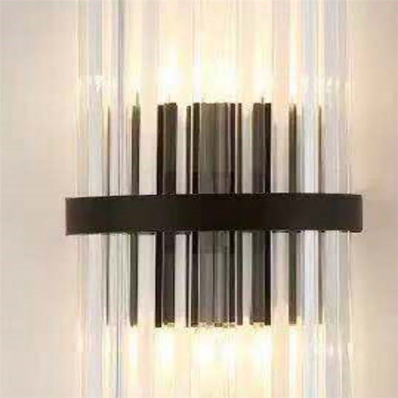 Luxury crystal wall sconce led - minimalist style for living room tv background, bedroom bedside, hallway, aisle, and stairway
