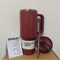 Amazon stanley 3rd generation ice cup 304 stainless steel vacuum insulated cup outdoor portable foldable straw cup