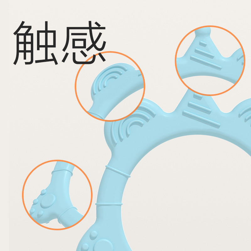 Cross-border new baby biting glue food grade silicone molar stick baby biting music anti-eating hand biting glue silicone toothpaste