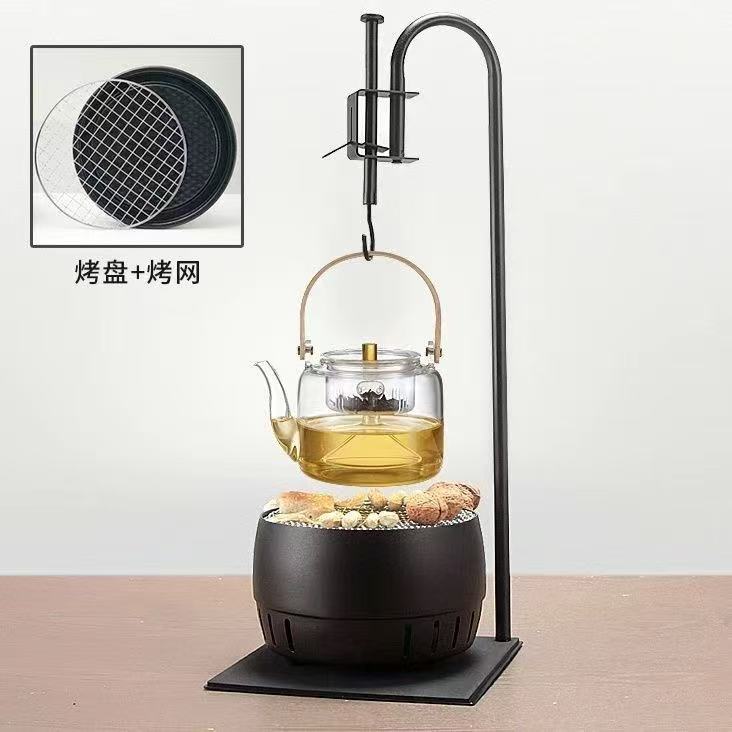Free hook tea pot hook desktop tea ceremony desktop adjustable japanese for home hook stove tea accessories