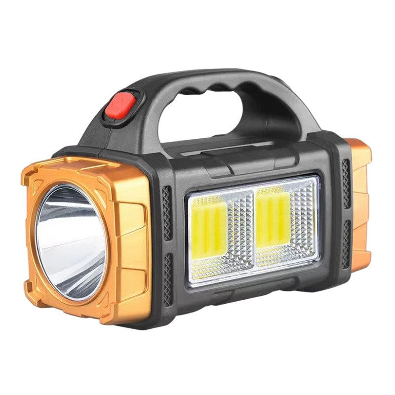 COB Multifunctional Outdoor Solar Emergency Portable Searchlight USB Charging Camping Outdoor Lighting Flashlight