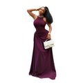 European and american cross-border women's fashion:  summer new arrival - sexy and elegant halter neck, slim-fit, ruched sleeveless maxi dress