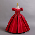 New arrival: satin sequin princess dress for girls - perfect for flower girls, piano recitals, and special occasions