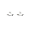 Fashion daisy flower earrings small fresh exquisite earrings 925 silver needle sense of design elegant earrings classy earrings