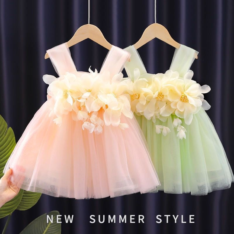 Girls' summer dress -  new collection: stylish princess dress for girls, trendy summer clothing for kids
