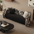 French-style small apartment living room curved sofa, suitable for hotels, b&bs, beauty salons, clothing stores, and trendy rest areas/reception sofas