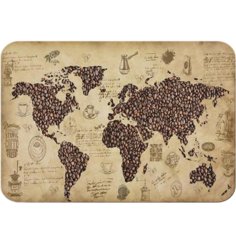 Kitchen drain mat diatom mud tableware drying mat countertop bar water-absorbent heat-insulating table mat coffee machine non-slip mat