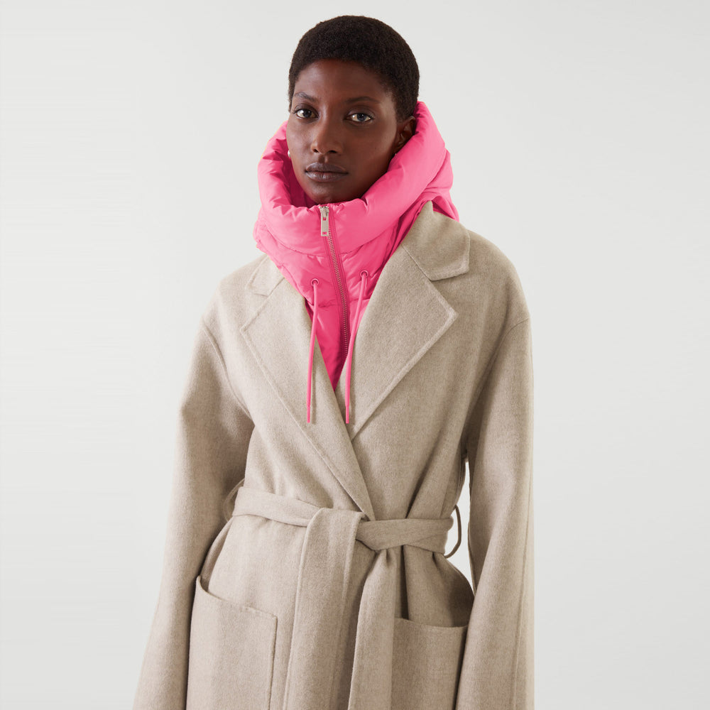 fall/winter european and american style women's fashion versatile clothing accessories hooded false collar vest