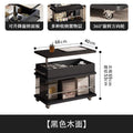 Living room multi-functional sofa side tableaccessible luxury creative balcony movable side cabinetaccessible luxury solid wood adjustablerotate coffee table