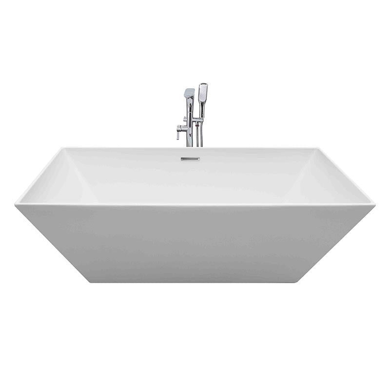 Sannora Saint Laurent bathroom small acrylic rectangular thin edge adult independent bathtub 1.5-1 meters