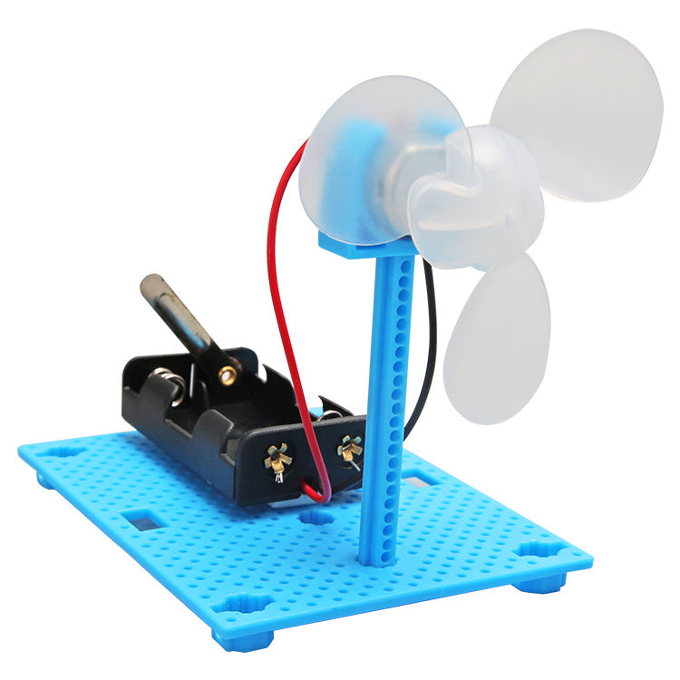Student science experiment toy technology small production simple electric small fan DIY physical assembly material set