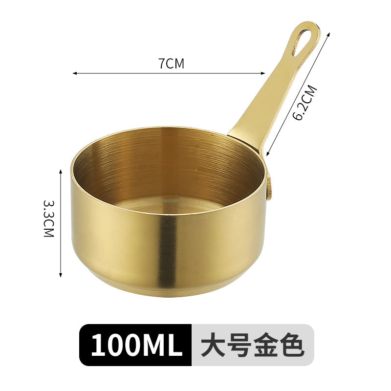 Stainless steel sauce cup with handle, commercial dipping dish, western steak sauce cup, juice cup, creative ketchup cup, tableware